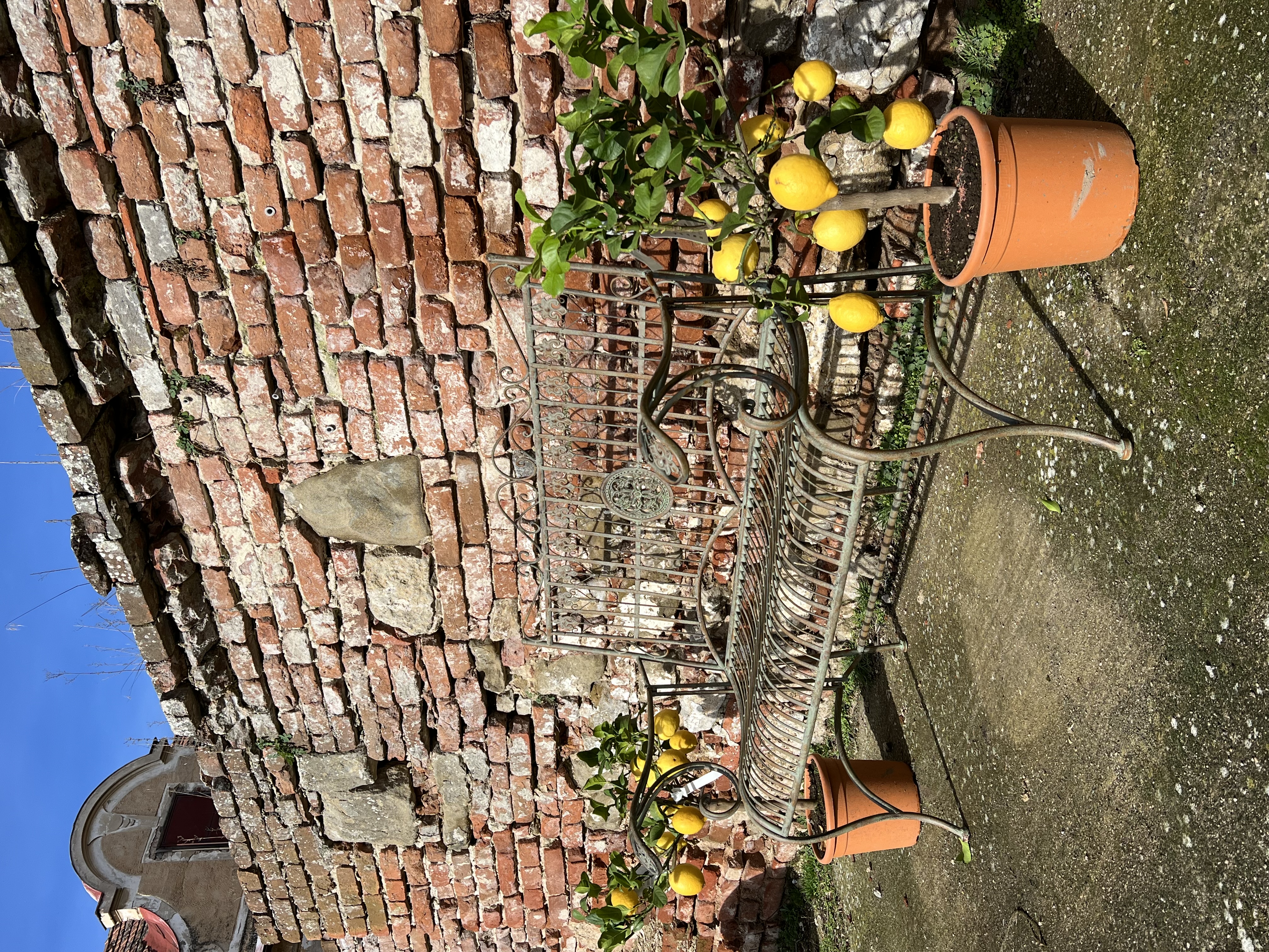 Kovový provensálský regál, Šířka: 65 cm, Výška 160cm