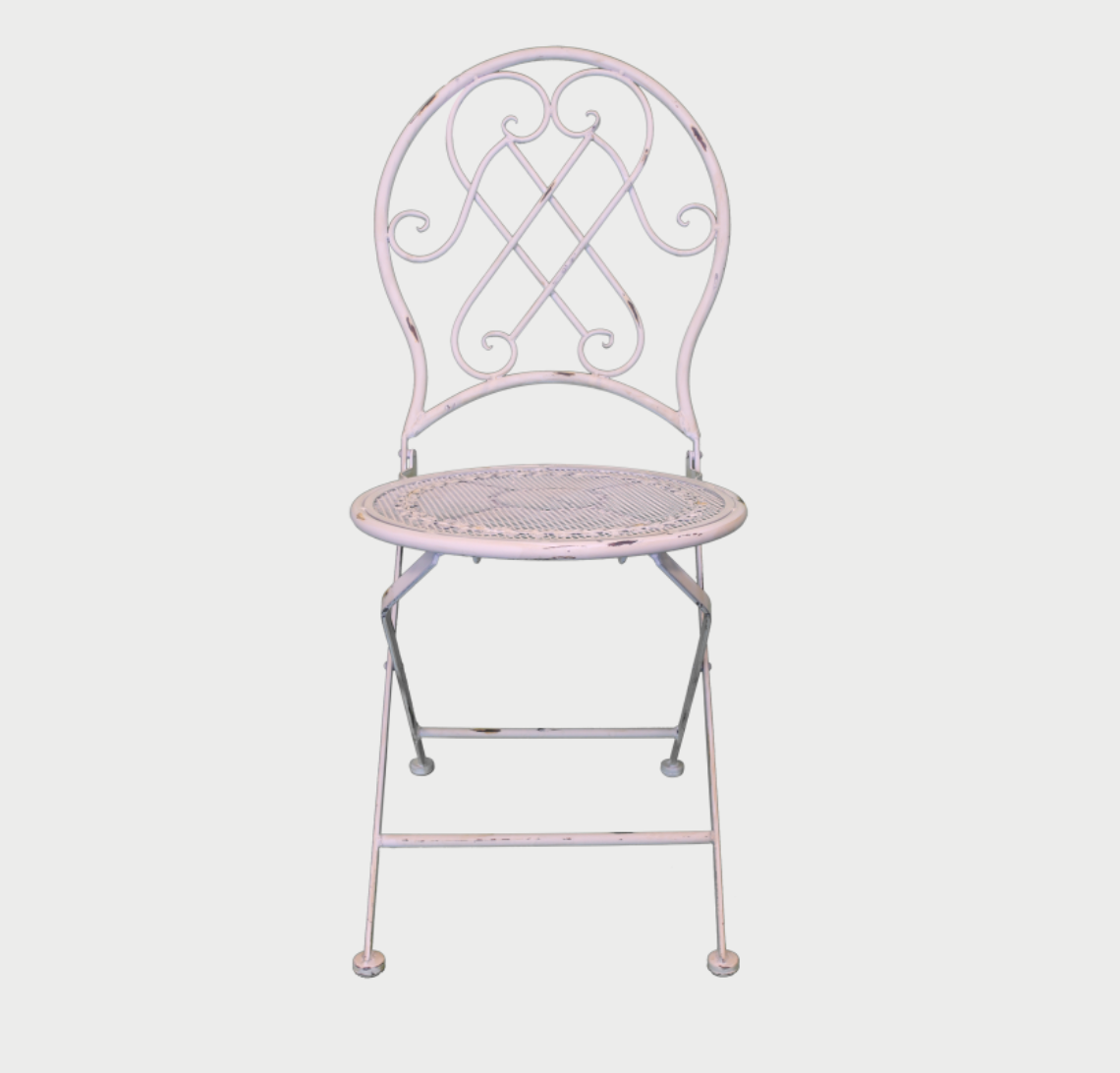 Kovový provensálsky terasový set, Šírka stola:  70cm, Výška 75cm