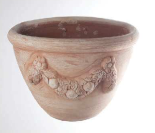 Gerla Ghirlanda, zavěsný terakota květináč, šířka 31cm