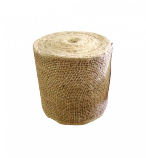 Tkanina jutová: 211 g/m2 - šířka 15 cm, přírodní (25 bm)