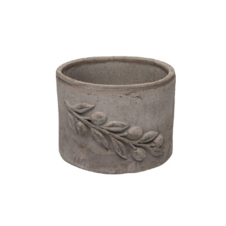 Cilindro Olive Etrusco - terakotový květináč 16cm