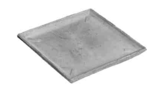 Sottocassetta quadro etrusco - terakotová podmiska 23x23cm