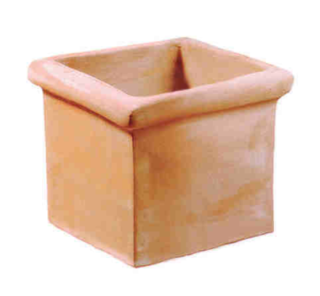 CUBO TOSCANO LISCIO 25x25x25cm terakotový květináč