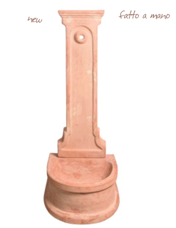Toskánské exteriérové ​​umyvadlo, výška 105cm