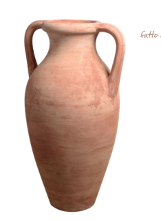 ANFORA LISCIA s držadly, terak. květináč, výška 95cm